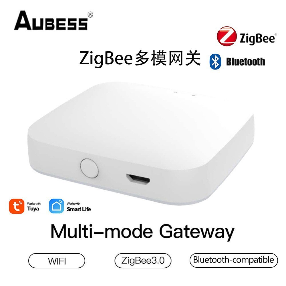 Tuya graffiti WiFi inteligente/ZigBee interruptor de encendido y apagado de temperatura y humedad puerta sensor magnético enchufe interruptor de escena