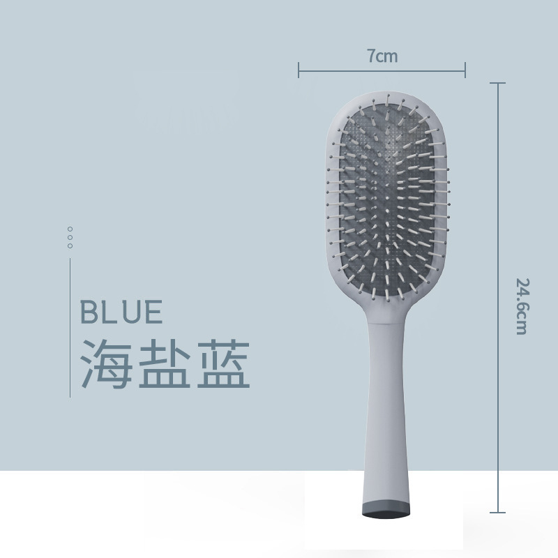 Peine para el hogar, masaje del cuero cabelludo, peine de la bolsa de aire, peine largo rizado para mujer, peine de cojín de aire portátil esponjoso, peine de cinco piezas antiestático