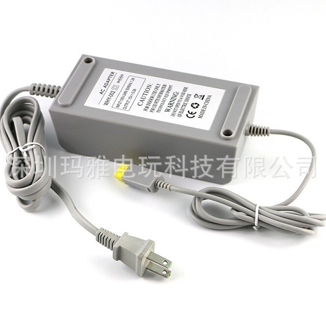 Suitable for Wii U Console Power Adapter Wiiu Charger Flat Plug Wiiu Pad Charger Us Standard