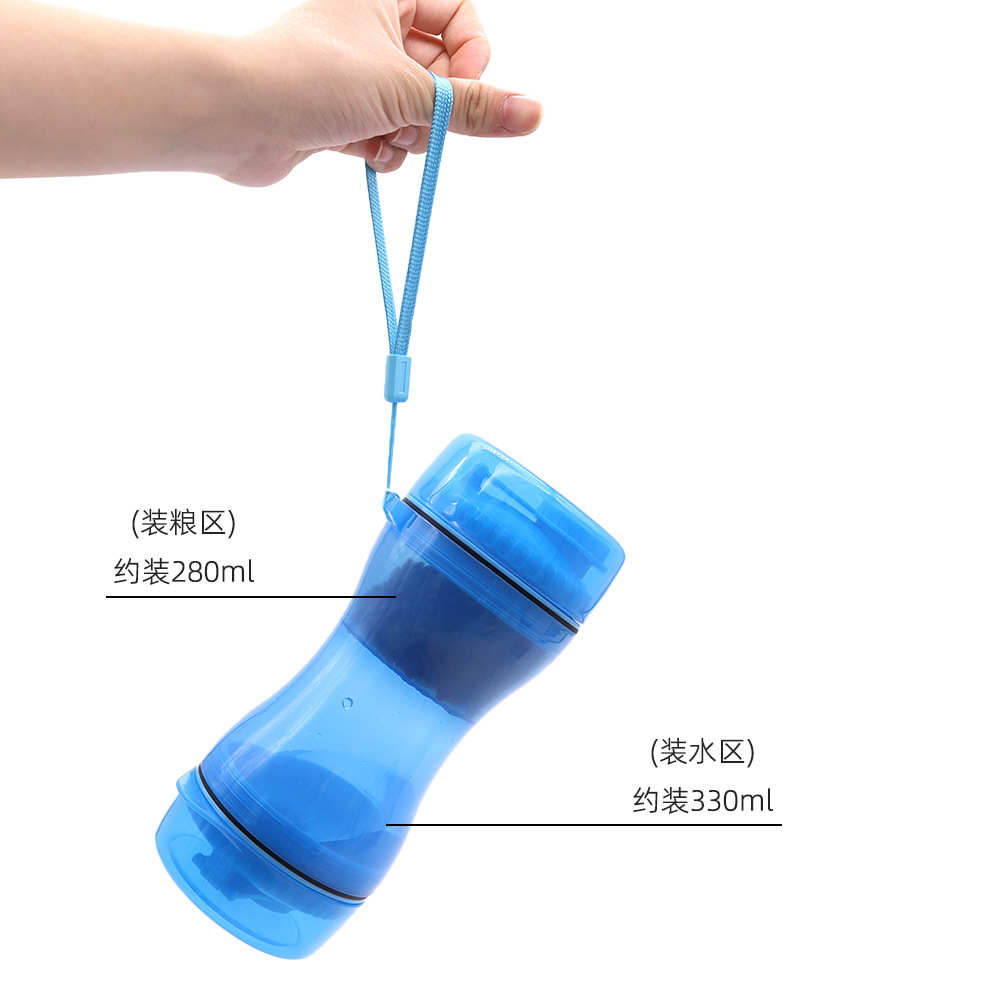 Taza de agua para mascotas, taza de comida de agua portátil, agua potable para perros, boca no mojada, botella de agua para perros, agua potable al aire libre, taza de viaje, botella de agua