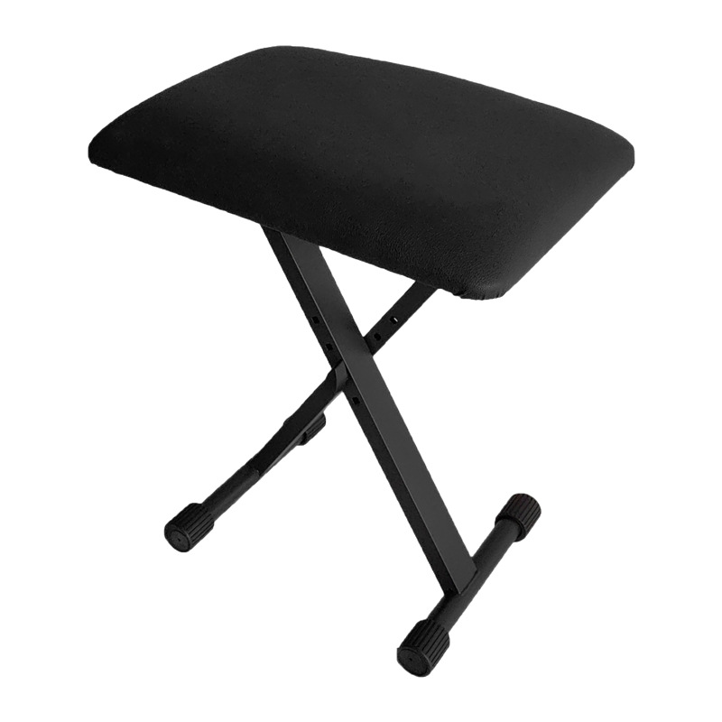 Taburete guzheng en forma de X, taburete plegable para piano, taburete para teclado electrónico, taburete de práctica simple universal de altura ajustable para una sola persona.