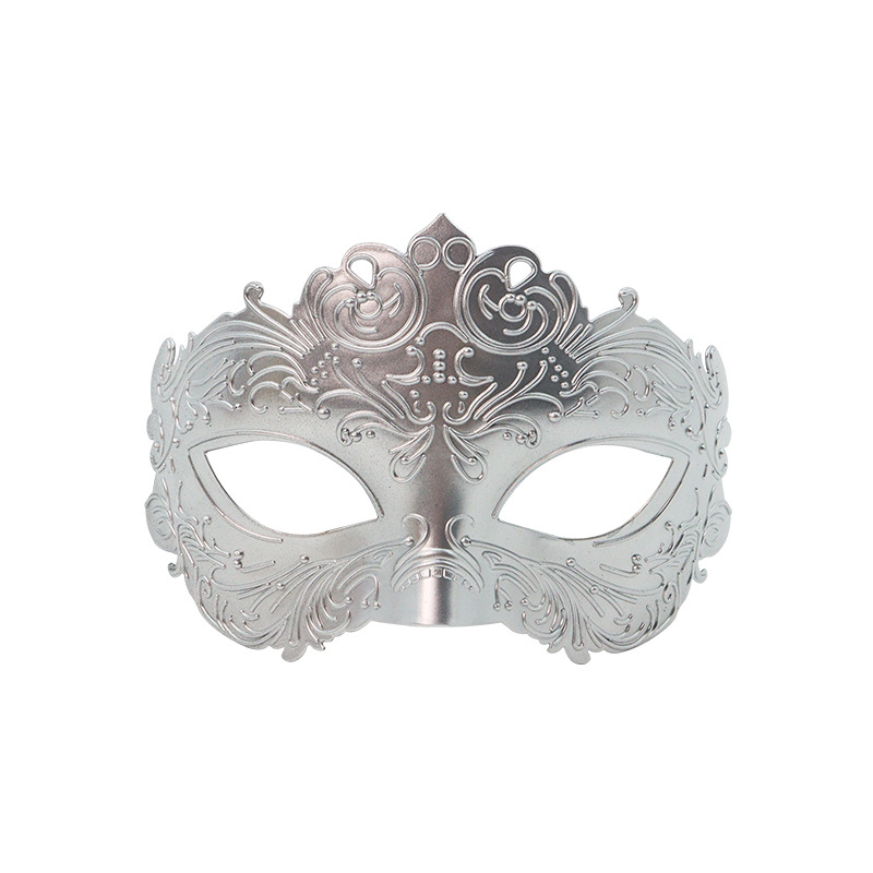 Amazon ventas calientes retro pintura aerosol ópera espectáculo medio rostro máscara de alto nivel props de baile máscara de plástico