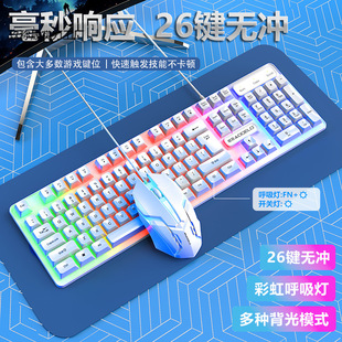 Aoji Wired Keyboard and Mouse Set Desktop Computer External Gaming