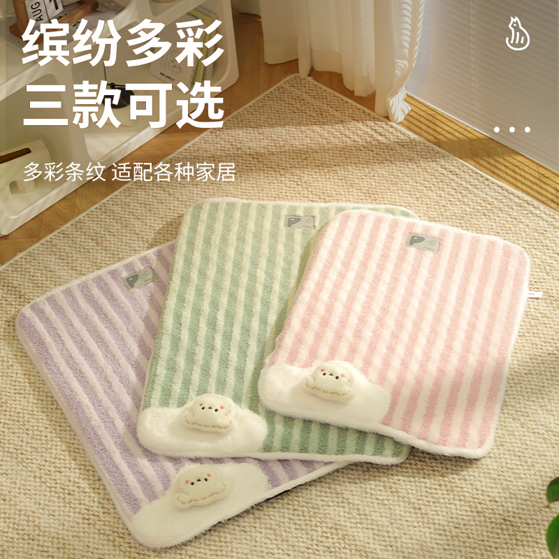 Nuevo perro estera otoño e invierno cálido perrera extraíble y lavable pequeño conejo terciopelo gato estera mascota nido transfronterizo al por mayor en stock