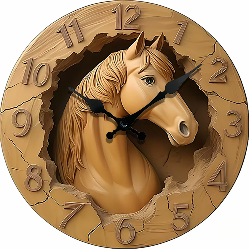 Reloj de efecto pseudo-estéreo nuevo de venta caliente transfronteriza, reloj de estilo de caricatura real, reloj de animales