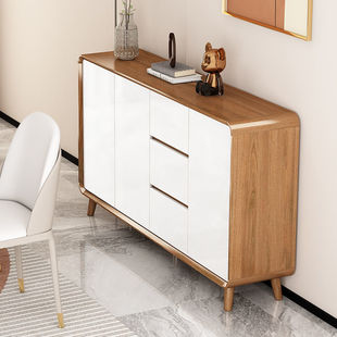 Nordic Sideboard Kitchen Ultra-Thin Storage Cabinet Storage Cabinet Living Room Wall Modern Simple Wine Cabinet Storage Tea Cabinet