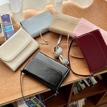 韩风ins小众自制简易便携多功能收纳卡包护照机票斜挎小包包