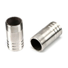 Stainless Steel 4mm & 6mm Hose Fittings, External Threaded Pyramid Connectors, 1-Inch Threaded Flexible Hoses for Water Pipes and Bamboo-Style Round Tubes