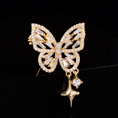Brooch with a Light Luxury and High-End: Yaxa sancaqları - yellow-xr15251
