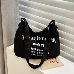 アルファベットのキャンバスバッグの新型レトロなシングル肩の大容量のトレーバッグの中学校の学生の授業の斜め掛けのショッピングバッグ
