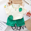 Children's sleeves, set, summer clothing for boys, shorts, trousers, 2023 collection, with short sleeve, Korean style