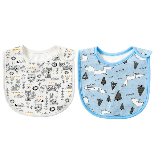 2 packs of Danish ins new baby saliva towels newborn anti-vomiting bibs baby breastfeeding waterproof bibs