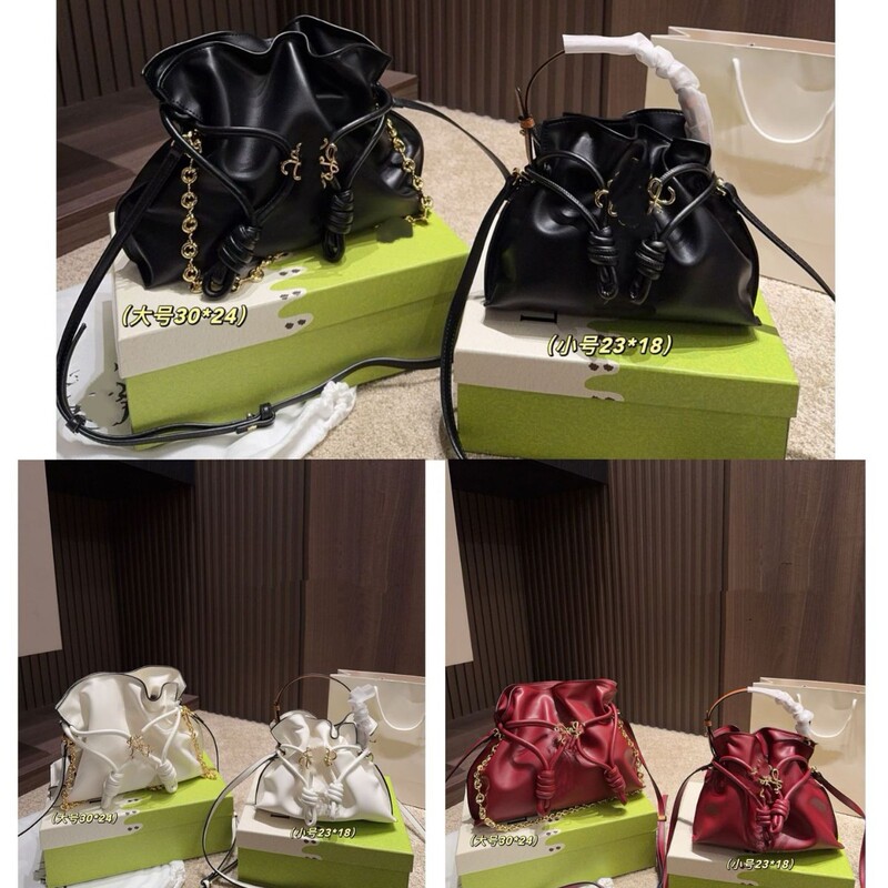 2026 New Style Lucky Bag Shoulder Bag Large Capacity Drawstring Bag Versatile Shoulder Handbag with Loe Metal Logo