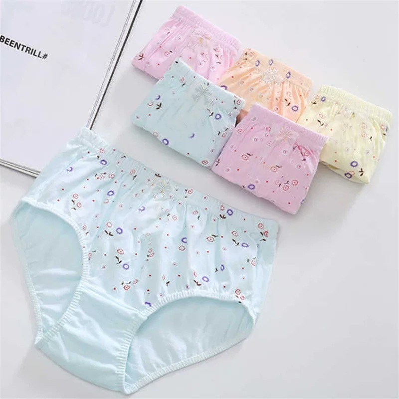 Женские трусы из хлопка, 4/6 упаковок, чистый хлопок, разные посадки (L–5XL, детские размеры)