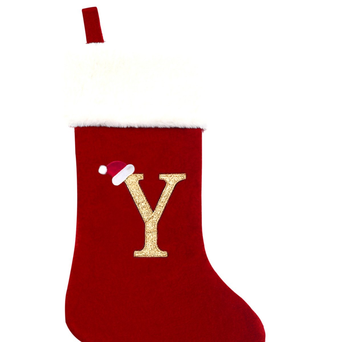 Nuevo calcetín de Navidad de letras nuevas ventas calcetines de Navidad decoración del árbol de Navidad colgante calcetines de letras de Navidad decoración bolsas de regalo de Navidad