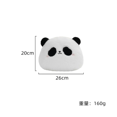 Wool pad | cute cartoon panda universal chair - panda-1-headrest