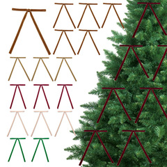クロスボーダーベルベットリボンクリスマス花輪ちょう結びギフトちょう結びホームクリスマスツリー装飾ペンダント