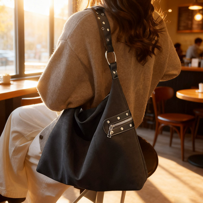Otoño y invierno retro bolsas de terciopelo de seda de gran capacidad para mujeres 2025 nueva sensación de alta calidad bolsas de mano image 5