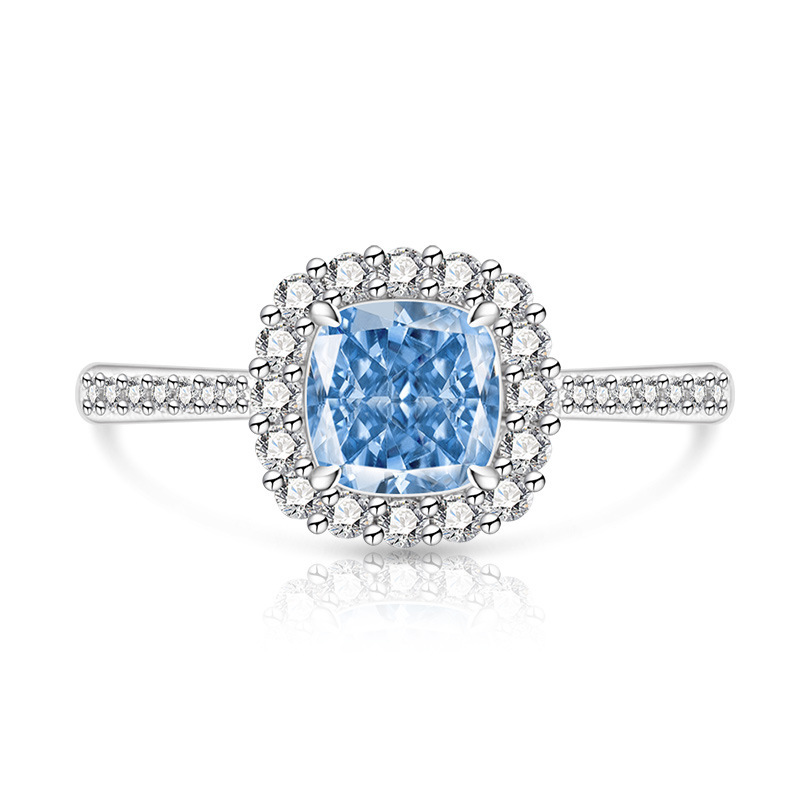 Prinzessin-ring Mit Edelstein Und Diamanten In Gold-optik_voghion.com