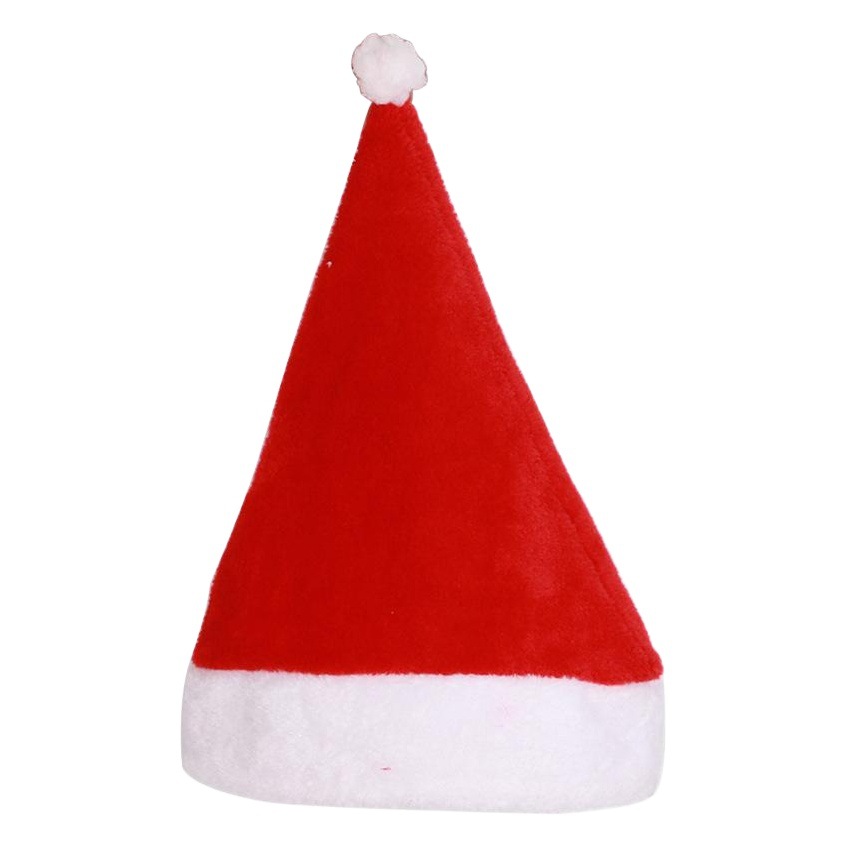 Decoraciones navideñas para adultos y niños, gorros de Papá Noel, gorros de regalo de Navidad, gorros navideños de terciopelo, tocados