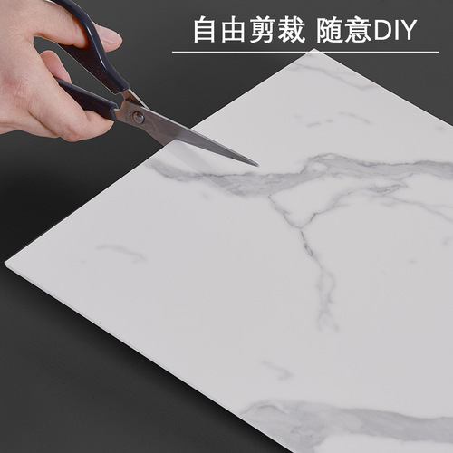 Imitation tile marble stickers to cover up kitchen oil-proof aluminum-plastic board wallpaper wall panels waterproof bathroom self-adhesive wall stickers