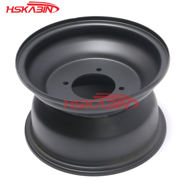 ATV小公牛沙滩车配件轮胎轮圈四轮钢圈19x7.00-8寸前车轮四孔轮毂