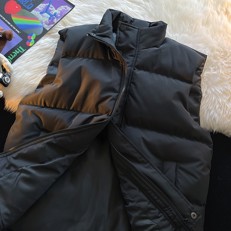 Comercio exterior otoño invierno chaleco de algodón hombre espeso vestido de algodón hombro de hombre joven abrazadera de caballo de algodón chaqueta pareja ropa de algodón de moda transfronteriza