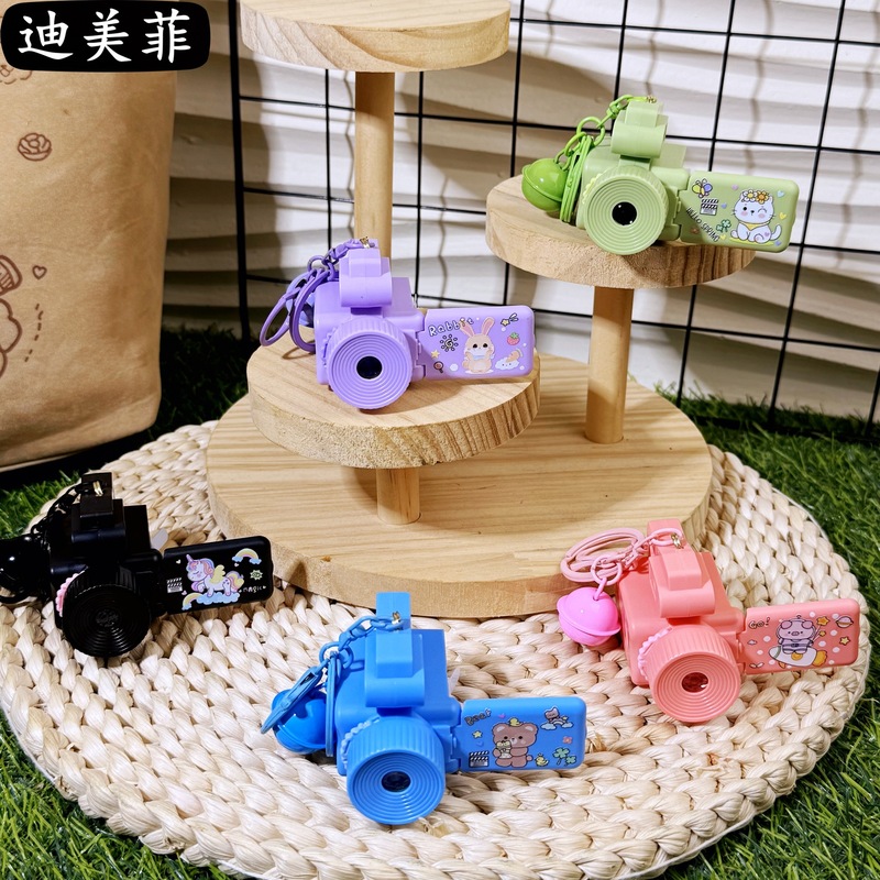 创意卡通动物投影DV录音机钥匙扣闪光仿真相机钥匙链挂件礼品批发|undefined