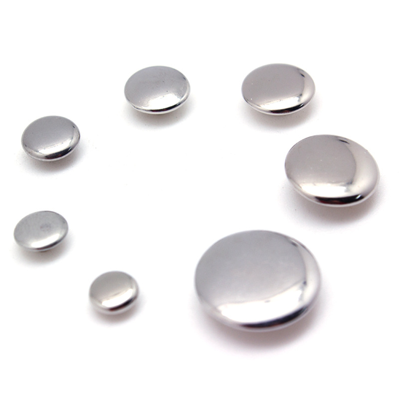 厂家直销圆形撞钉平面子母扣帽钉金属铜铁单双面撞钉服饰鞋包铆钉