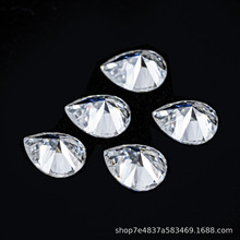 莫桑石手工梨形人工合成宝石EFGH色正常切厂家批发饰品镶嵌主配石