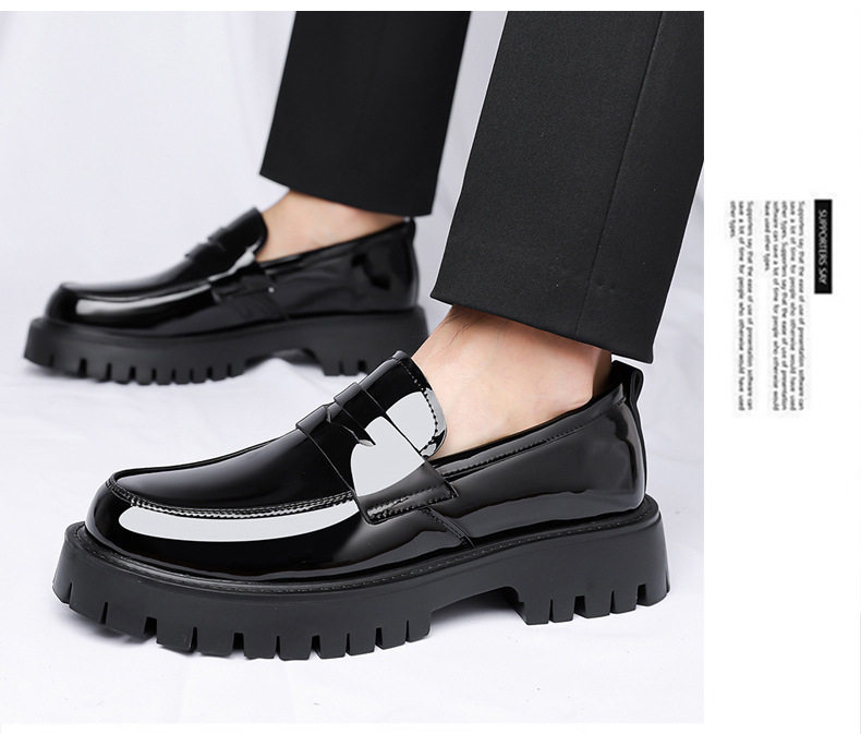 Bốt Martin nam cổ thấp mũi tròn độn đế, phong cách Anh Quốc casual, thoáng khí, chống trượt — Màu nâu, màu đen chi tiết 19