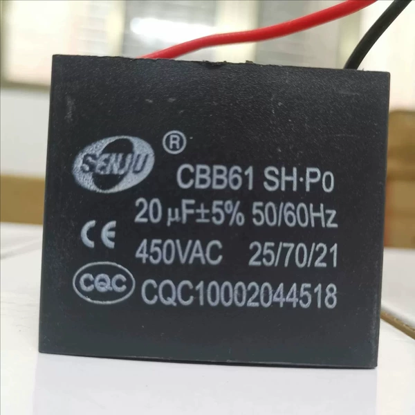 20UF 450V (take 1 shot and 2 pieces) CBB61-wire pin