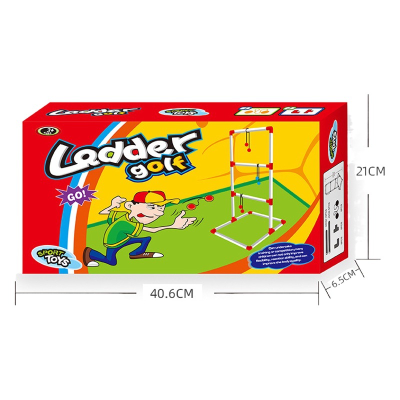 Amazon Supply escalera de golf de juguete para niños estante de escalera Bola de colisión estante parabólico Juego de Pelota de lanzamiento