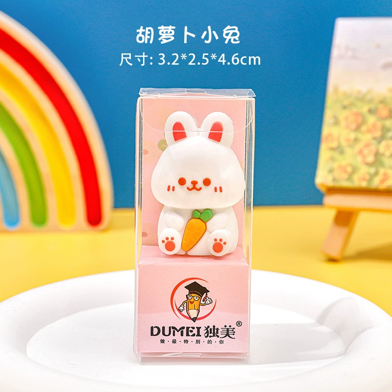 Cartoon doll, high quality silicone sharpener for students