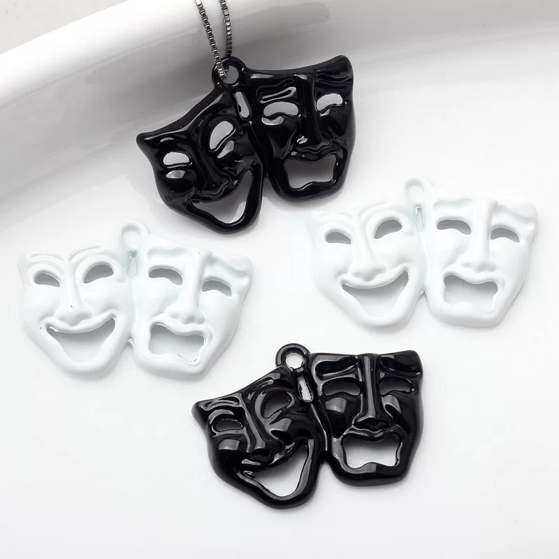 Metal mask, creative pendant, accessory, accessories, halloween, DIY
