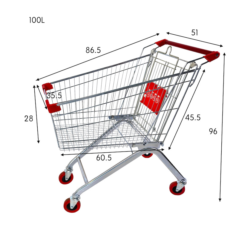 PVC 휠이 표준으로 장착된 100L 녹 방지 인기 모델