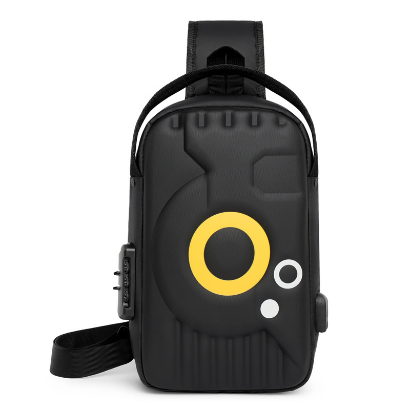Casual Men's Chest Bag Combination Lock Large Capacity Sports Trendy Brand Motorcar Bag Single Shoulder Crossbody Bag Fashionable Hard Shell Bag Casual Men's Chest Bag Combination Lock Large Capacity Sports Trendy Brand Motorcar Bag Single Shoulder Crossbody Bag Fashionable Hard Shell Bag