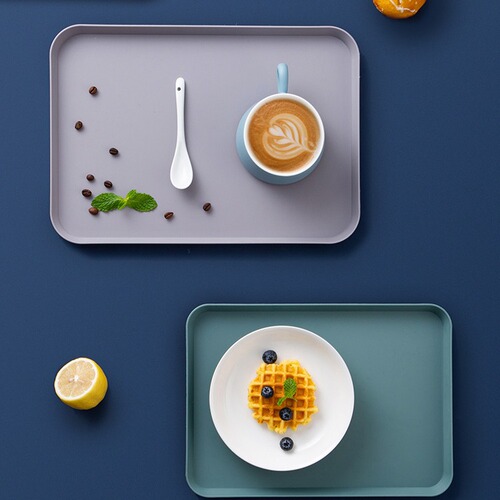 Household fruit tray Kitchen Nordic color fruit tray Customer tea cup tray Spring Festival fruit candy plate