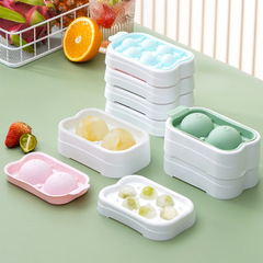 Factory Wholesale Food Grade Silicone Ice Cube Tray Ice Ball Mold Household Ice Cube Tray Spherical Ice Block DIY Ice Tray With Lid