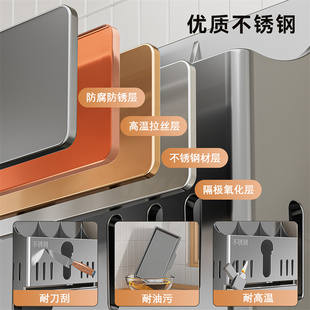 ✅ 2025 Stainless Steel Kitchen Knife Holder Storage Rack Wall-Mounted Chopstick Cage Multi-Functional Kitchen Knife and Chopstick Barrel Integrated Storage