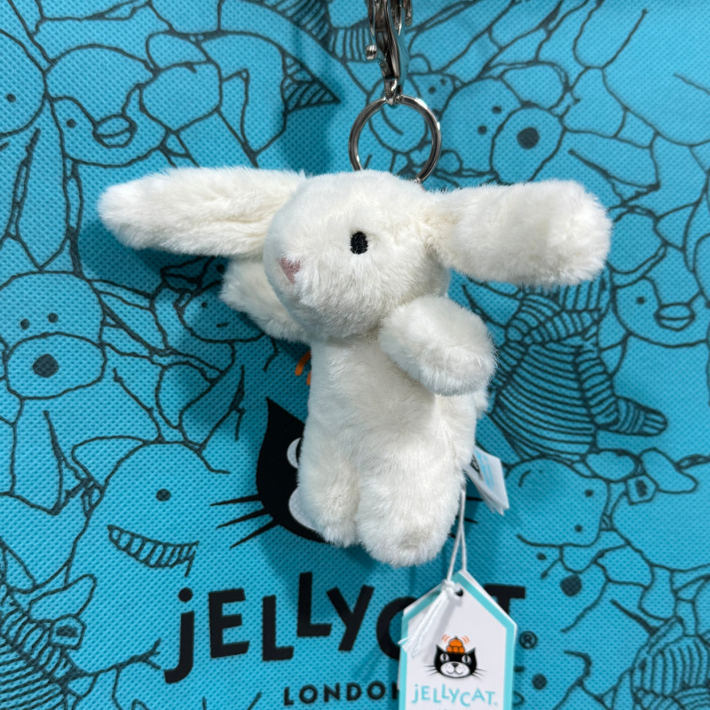 White bunny pendant