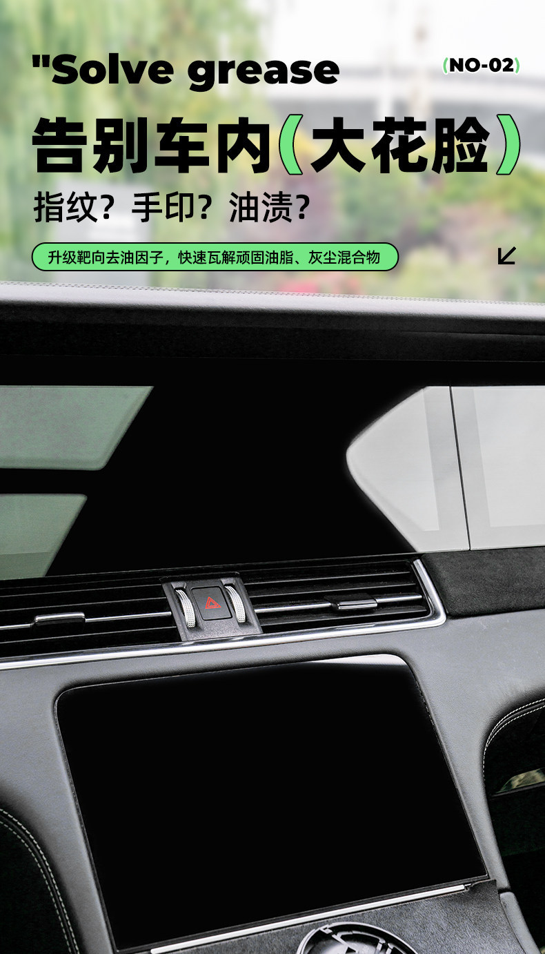 Baoneng Car Interior Glass Cleaner for Front Windshield Oil Film and Water Stain Removal, Lens and Helmet Cleaner