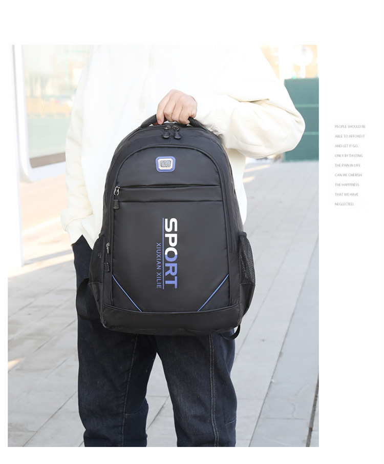 Men's high-end backpack, business computer bag, outdoor hiking bag, schoolbag, large-capacity USB computer bag undefined
