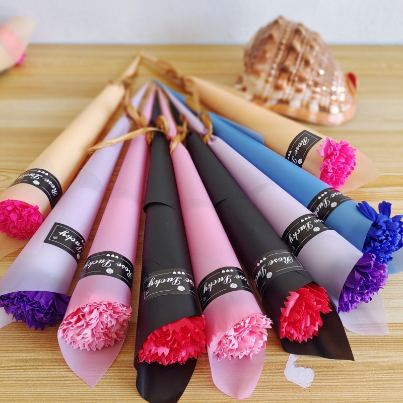 Flor artificial, clavel, ramo único, flor de jabón, venta al por mayor, regalos del día de la madre, promoción de la tienda, promoción de productos transfronterizos