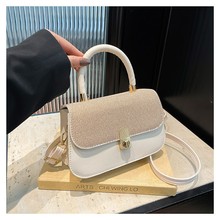 简约时尚手提小方包包女包纯色2025春季新款糖果色洋气潮单肩斜跨