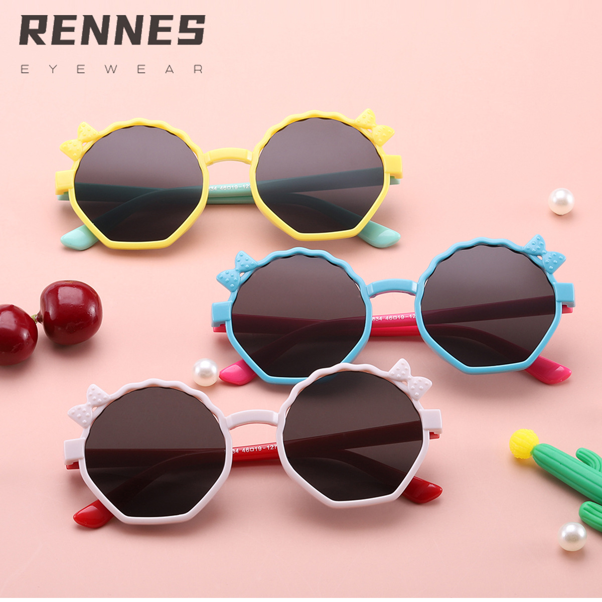 2021 nueva mariposa decorativa de los niños gafas de sol dibujos animados estilo coreano calle tiro moda niños y niñas gafas 8834