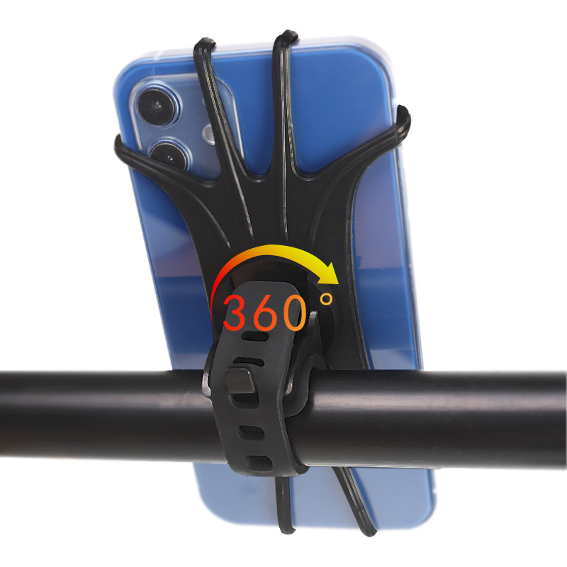 厂家批发 婴儿车手机架宝宝推车多功能硅胶导航固定支架360度旋转
