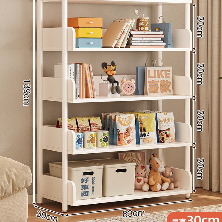 Estante de almacenamiento multicapa estante de almacenamiento de piso simple estante de libros de hierro forjado estante de almacenamiento de sala de estar estante de exhibición estante de biblioteca doméstica