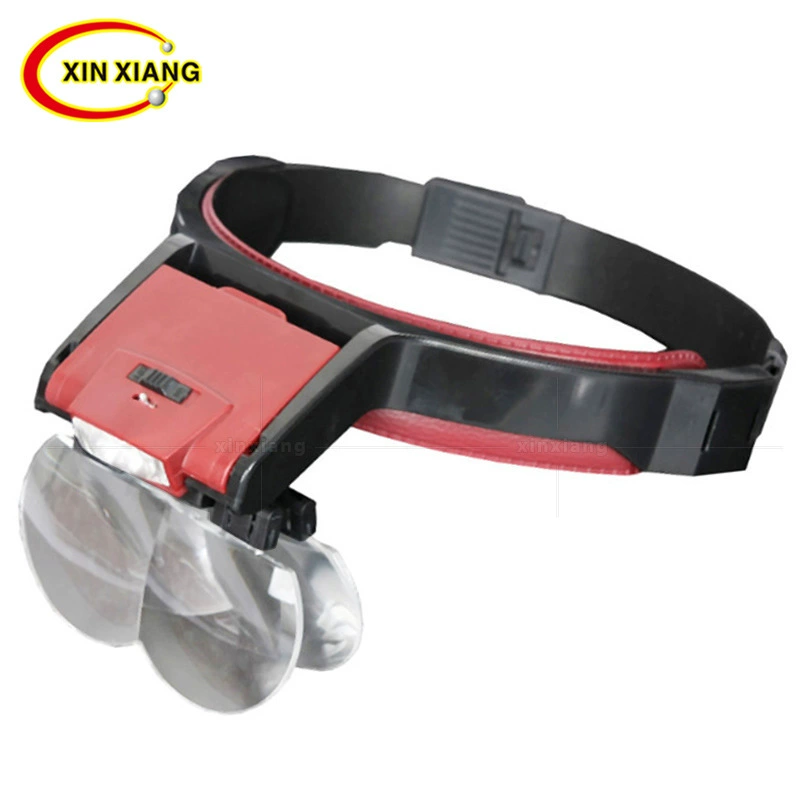 Наголовное увеличительное стекло со светодиодной подсветкой для пожилых людей чтение электронное Обнаружение часов обслуживания микро-резная гравировка печать