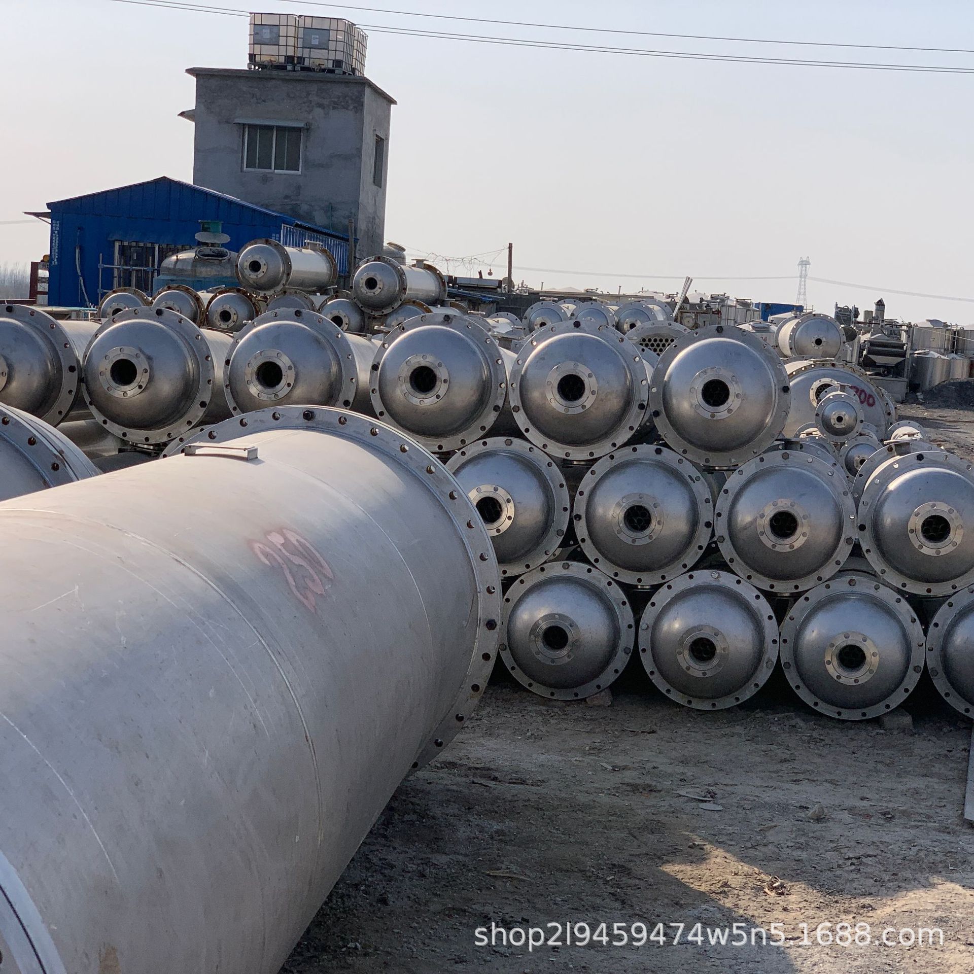 316L 列管冷凝器 30平方 良好的耐腐蚀性能 反应产物冷却与冷凝适